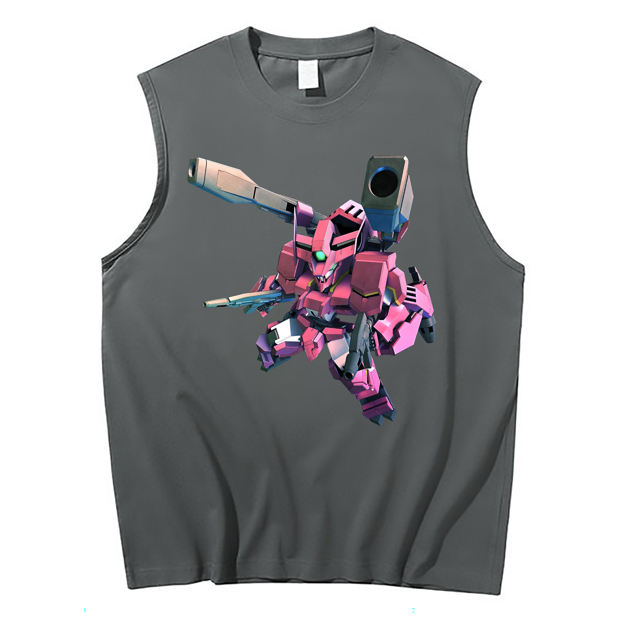 （画像用） 機動戦士ガンダム Mobile Suit Gundam コットン100％タンクトップ（フロントプリント）